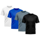 Kit 4 Camiseta Masculina Dry Proteção Solar UV Básica Lisa Treino Academia Camisa – Camisetas Elegante