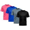 Kit 4 Camiseta Masculina Dry Proteção Solar UV Básica Lisa Treino Academia Camisa – Camisetas Elegante